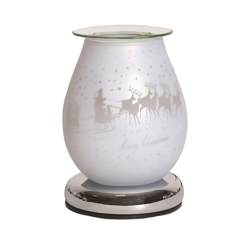 Aroma Sleigh White Satin 3D Electric Wax Melt Warmer Extra Image 1